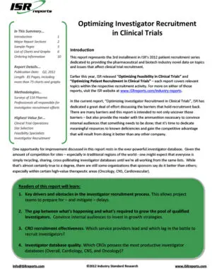 Optimizing Investigator Recruitment in Clinical Trials