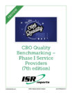 CRO Quality Benchmarking – Phase I Service Providers (7th edition) cover