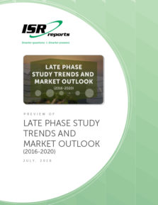 Report cover for Late Phase Study Trends and Market Outlook (2016-2020)