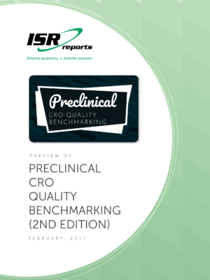 Report cover for Preclinical CRO Quality Benchmarking (2nd Edition)