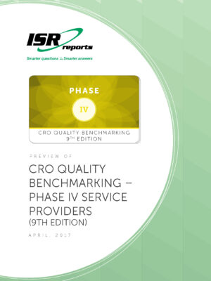 Report cover for CRO Quality Benchmarking – Phase IV Service Providers (9th Edition)