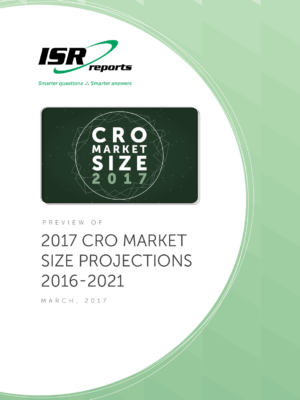 Report cover for 2017 Edition of the CRO Market Size Projections