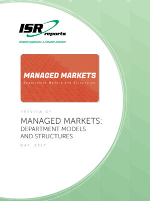 Report cover for Managed Markets: Department Models and Structures