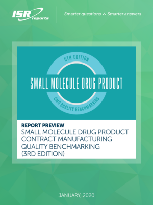 Small Molecule Drug Product Contract Manufacturer Quality Benchmarking (3rd Edition) Cover