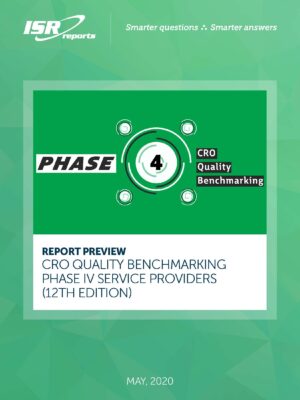 2020 CRO Quality Benchmarking – Phase IV Service Providers (12th Edition) Cover