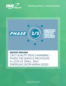CRO Quality Benchmarking – Phase II/III Service Providers: A Look at Small and Emerging Biopharma (2020)