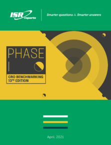 Cover page for 2021 Phase 1 CRO Benchmarking