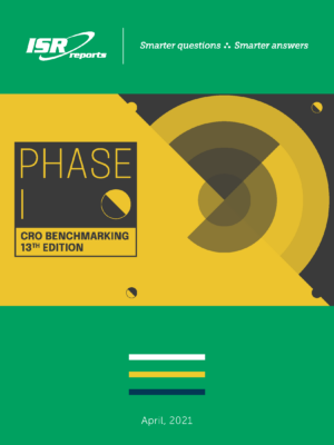 Cover page for 2021 Phase 1 CRO Benchmarking