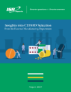 Insights into CDMO Selection from the External Manufacturing Department report cover